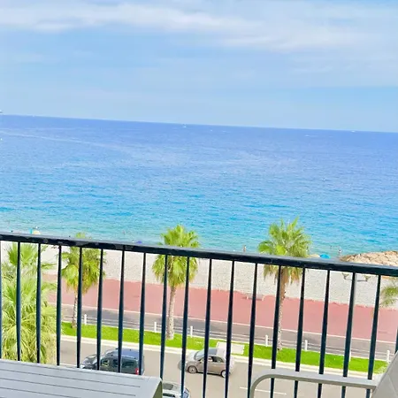 Appartamento Sea View, Promenade Des Anglais, 180 Degree Balcony, 4 People Nizza